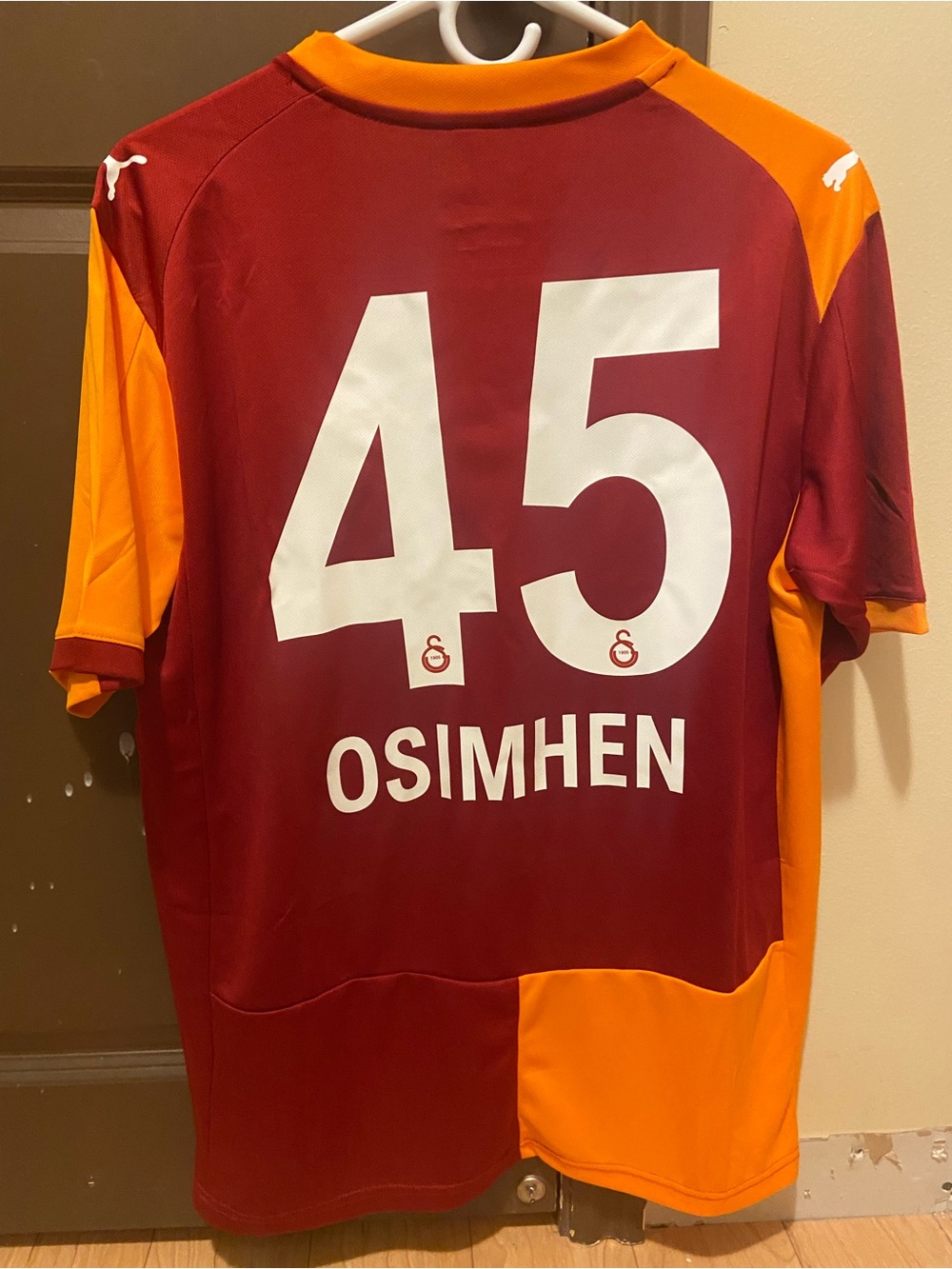 Galatasary Osimhen Men's Home Jersey - Maroon/Orange (45)